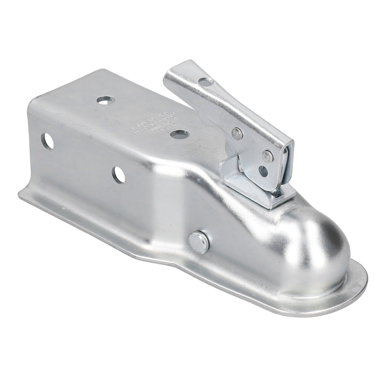 2In Trailer Hitch Ball Coupler Lock 3In Channel 5000Lbs/2268Kg Zinc Plated DieCast Steel High Security