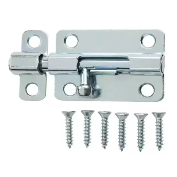 2In Zinc Plated Window Bolt Gates/Doors/Cabinets