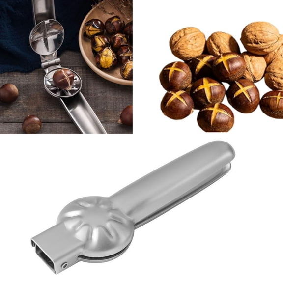 2In1 Chestnut Opener Machine Chestnut Clip Walnut Pliers Sheath Cutter Nut Cracker Sheller Kitchen Tool Walnut Clip Accessories