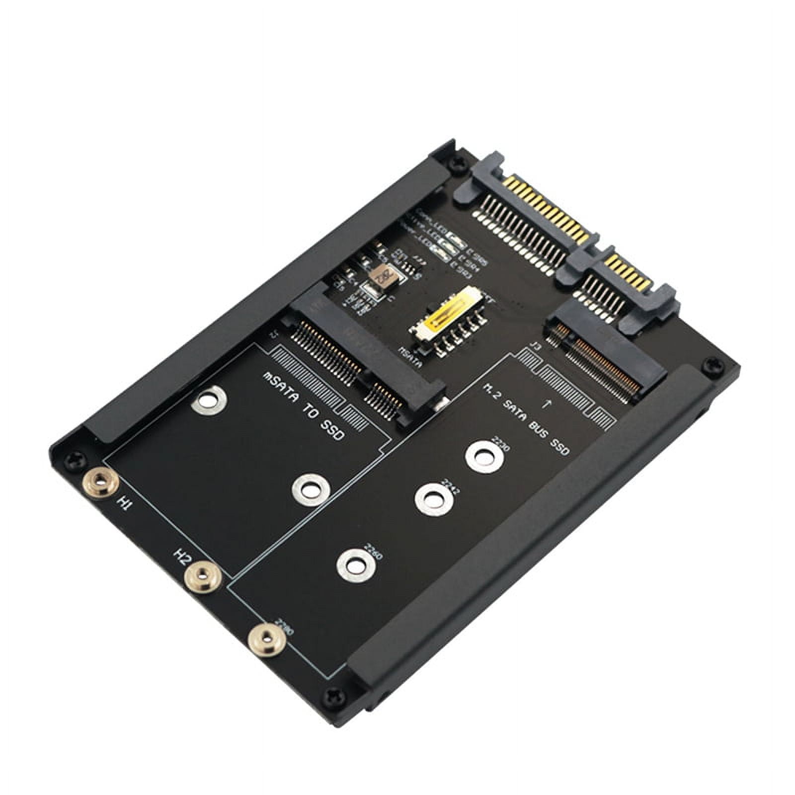 2In1 MSATA + B Key/B+M Key M.2 SSD to 2.5 SATA Adapter Card with ...