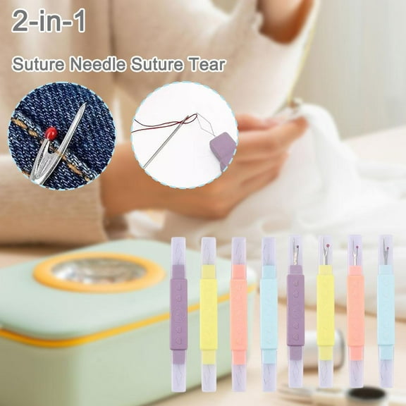 2In1 Needle Threader And Seam Ripper 2024 New Upgraded Seam Ripper Craft Sewing Knitting Supplies Sewin Multifunctional