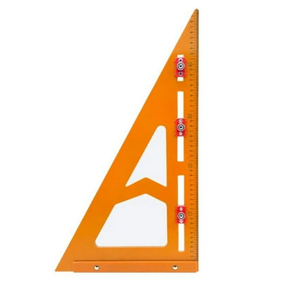 2In1 Rafter Square,Positioning Triangle Ruler Rafter Square Tool Adjustable Triangle Ruler Protractor for Woodworking,B