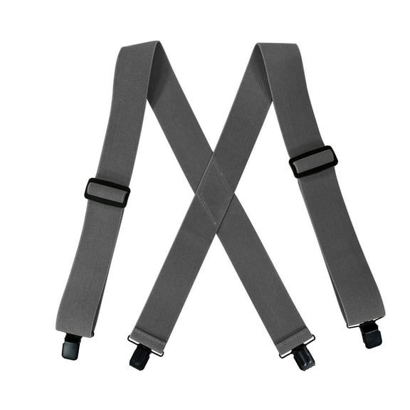 2Inch Elastic Mens Suspenders For Work Heavy Duty 2 Inch Wide X Shape Strong Clip Suspender
