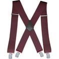 thumbnail image 1 of 2Inch Men's Heavy Duty Suspenders with Strong Clips Adjustable X-Back for Work Jeans, 1 of 1