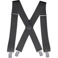 thumbnail image 1 of 2Inch Men's Heavy Duty Suspenders with Strong Clips Adjustable X-Back for Work Jeans, 1 of 1