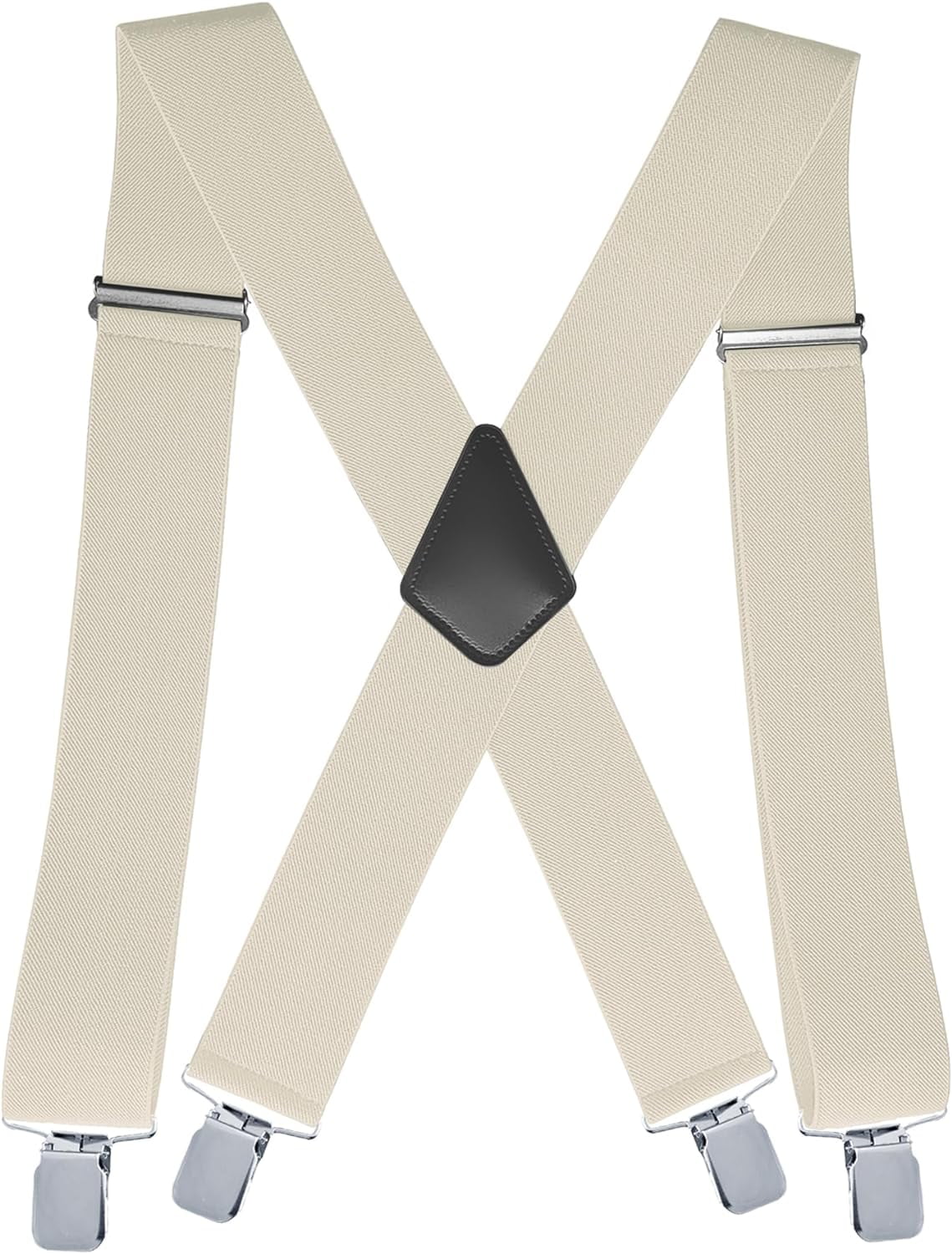 2Inch Men's Heavy Duty Suspenders with Strong Clips Adjustable X-Back ...