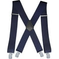 thumbnail image 1 of 2Inch Men's Heavy Duty Suspenders with Strong Clips Adjustable X-Back for Work Jeans, 1 of 1