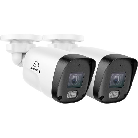2K 3MP Super HD PoE IP Security Camera,100ft Dual IR Night Vision,IP67 Weatherproof, Human/Vehicle Detection,H.265+ Indoor/Outdoor Surveillance Camera (2 Pack)
