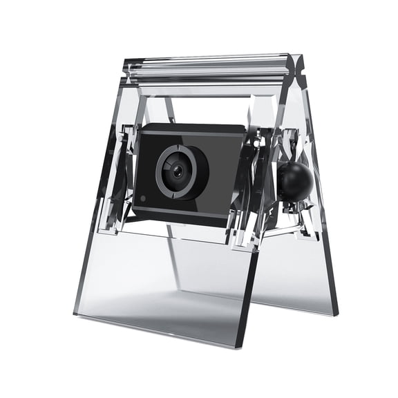 Computer Webcam with Privacy Cover for Secure Online Teaching Clear Clip Mounts Easily on Screens Plugs Play