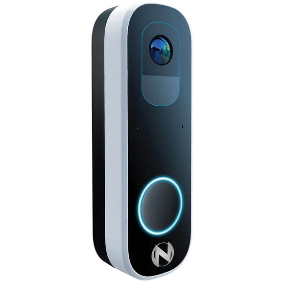 Night Owl DBH4DB 2K Dual-Powered Video Doorbell with Battery - Black