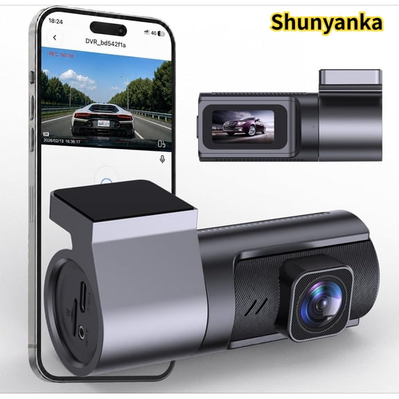 2K Front Dash Cam with APP, 1.47'' IPS Dash Camera for Cars Night Vision, Loop Recording & G-Sensor, Motion Detection,24H Parking Mode