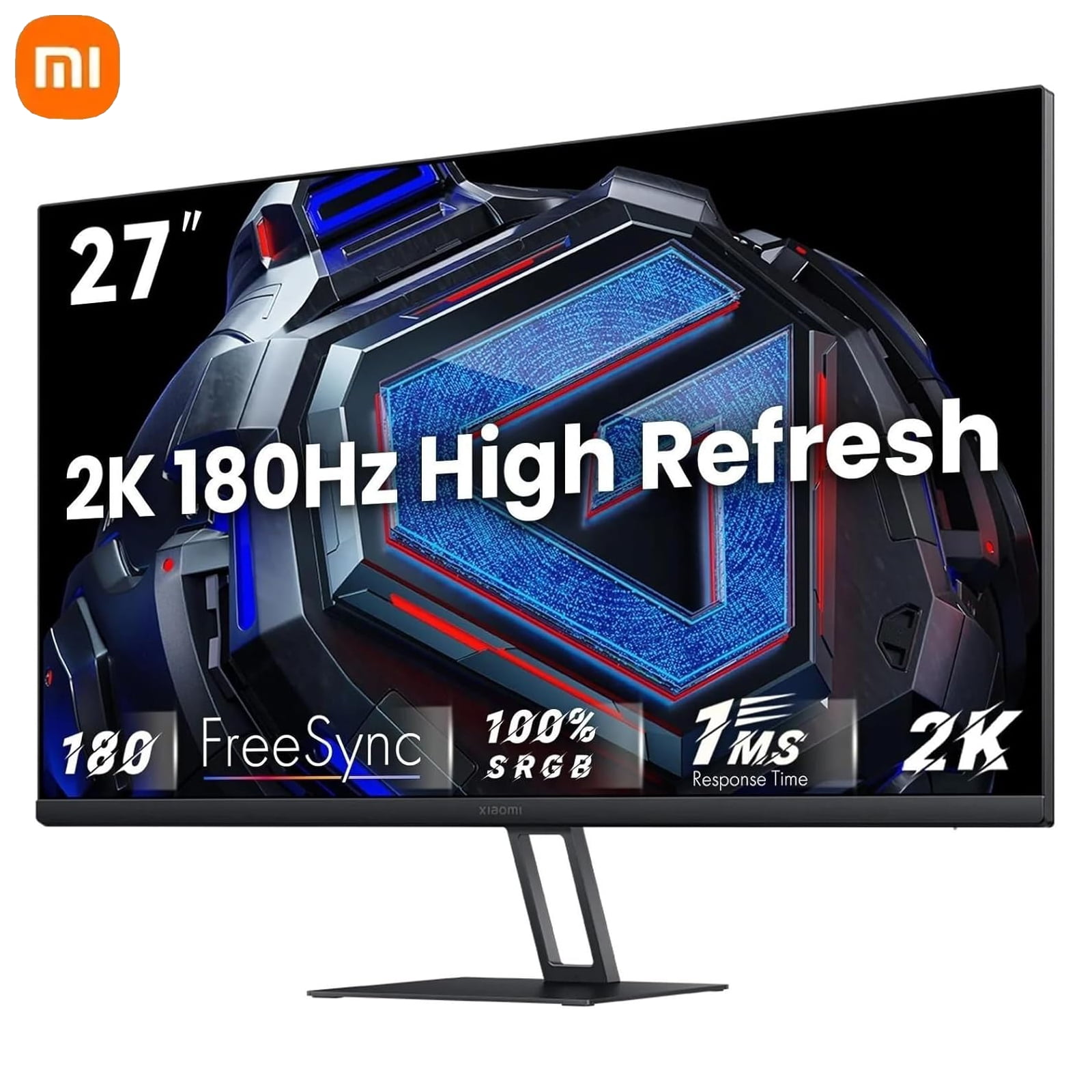 2K Gaming Monitor 27-inch 180Hz High Reshed Rate 1ms AMD FreeSync Premium Professional Calibration 95% DCI-P3 100% sRGB* Low Blue Light Computer Screen Monitor Desktop Monitor, Black