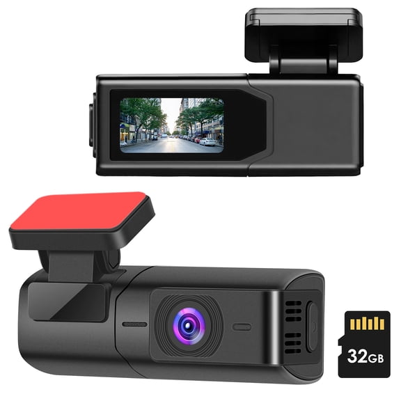 2K HD Front Dash Cam For Car With IPS Screen Night Vision Loop Recording Included 32G Storage Card 140 Wide Angle WiFi App Control Front Dashcam
