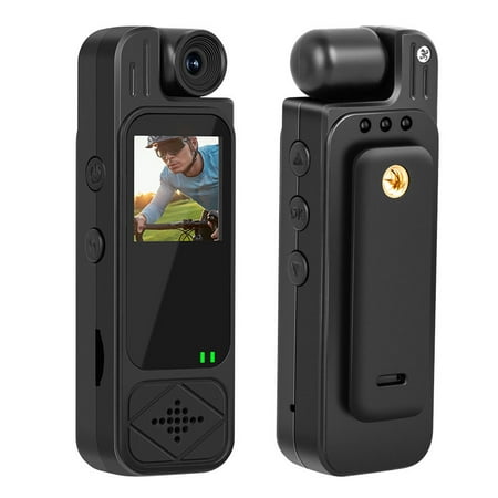 2K Handheld & Clip-On Sports Camera with 1.3" Screen, 180° Wide Angle, Portable Action Cam for Vlogging and Recording