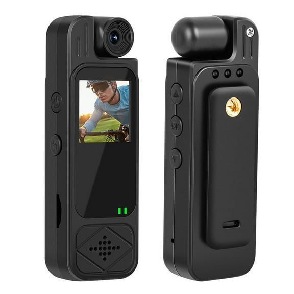 2K Handheld & Clip-On Sports Camera with 1.3" Screen, 180° Wide Angle, Portable Action Cam for Vlogging and Recording