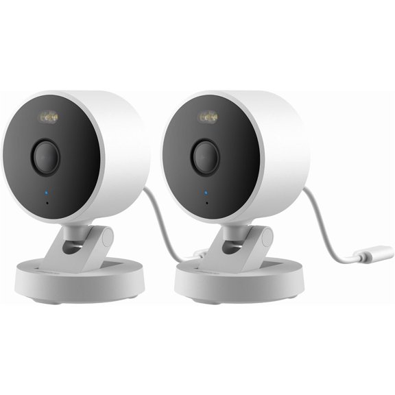 2K Indoor/Outdoor Security Camera G100 2 Pack, HomeKit Secure Video