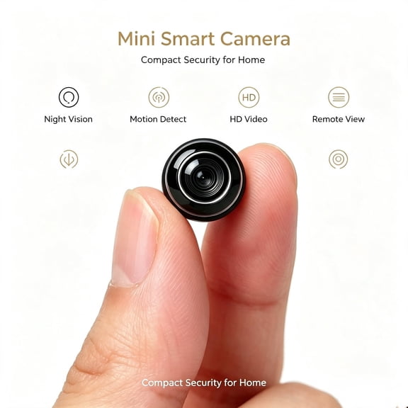 2K Mini WiFi Battery Security Camera Indoor Nanny Cam Night Vision Motion Alert Two-Way Audio Home Pet Car Surveillance Cam