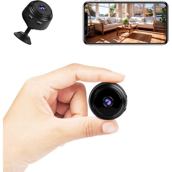 2K Mini WiFi Camera A9: Indoor Security Camera with Live Feed, Motion Detection & Night Vision, Baby/Pet Monitor (No SD Card)
