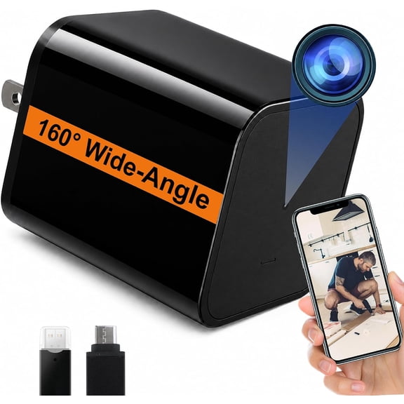 2K Plug-In Indoor WiFi Camera, 160 Wide-Angle Remote Live View via App