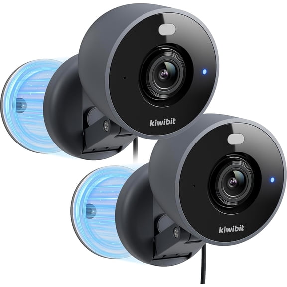 2K Security Camera Indoor/Outdoor, Magnetic Wired Cameras for Home Security, Pet Camera, Baby Monitor, AI Detection, Color Night Vision, 2.4GHz WiFi, SD & Cloud Storage, Works with Alexa