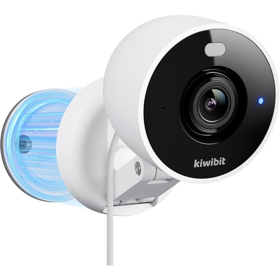 2K Security Camera Indoor/Outdoor, Magnetic Wired Cameras for Home Security, Pet Camera, Baby Monitor, AI Detection, Color Night Vision, 2.4GHz WiFi, SD & Cloud Storage, Works with Alexa