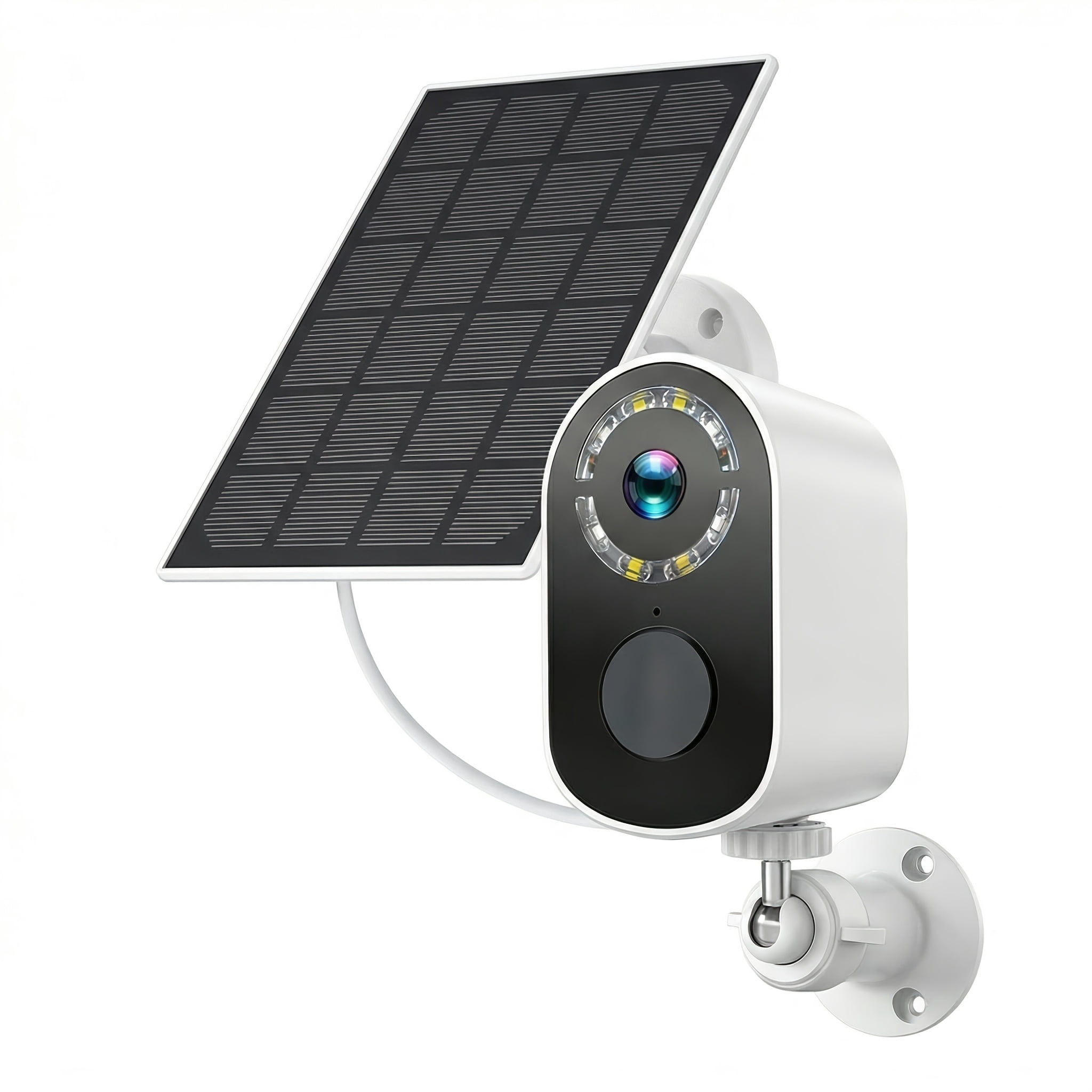2K Solar Security Camera Wireless Outdoor, 360° View, Battery Powered ...