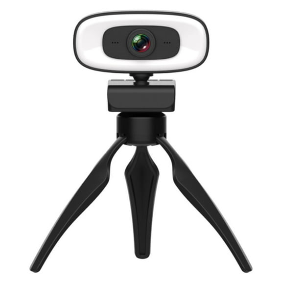 2K USB Web Camera for PC Computer Beauty Auto for Drive Web Cam for W/ Microphone/ 3 Gear Fill Light for Stre