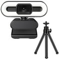 2K USB cam Camera With Tripod Built In Microphone Adjustable Light