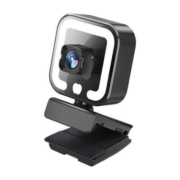 2K Webcam, Web Camera with Microphone and Fill Light, HD Autofocus Computer Camera with Privacy Cover and Tripod Stand Streaming Webcam,Plug&Play USB Wbcam for Pc Laptop Desktop Video Calling