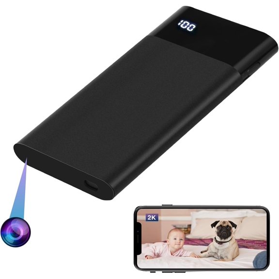 2K WiFi Camera with 5000mAh Battery, Ultra HD Night Vision Motion Detection Video-Only, 8