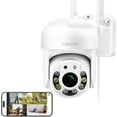 thumbnail image 1 of 2K WiFi Security Camera for Home with Cell Phone App Control, Color Night Vision, Ai Motion Detection, Auto Tracking, 2 Way Audio, Waterproof, Local/Cloud Storage, Compatible with Alexa, 1 of 4