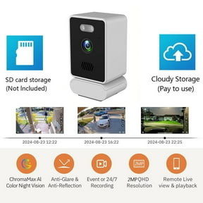 3MP 2K Window Camera, Wireless WiFi Surveillance, Chromax AI Night ...