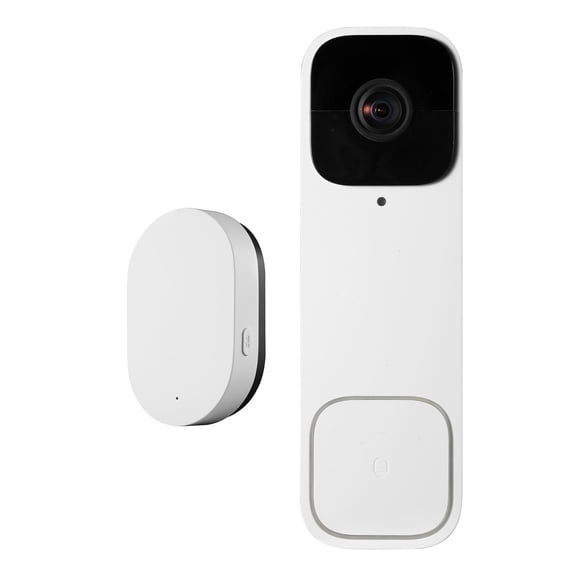 2K Wireless Video Doorbell 170 Degree View Two Way Audio Motion Detection Night Vision Compatible with Alexa Google Assistant Battery or Wired Power