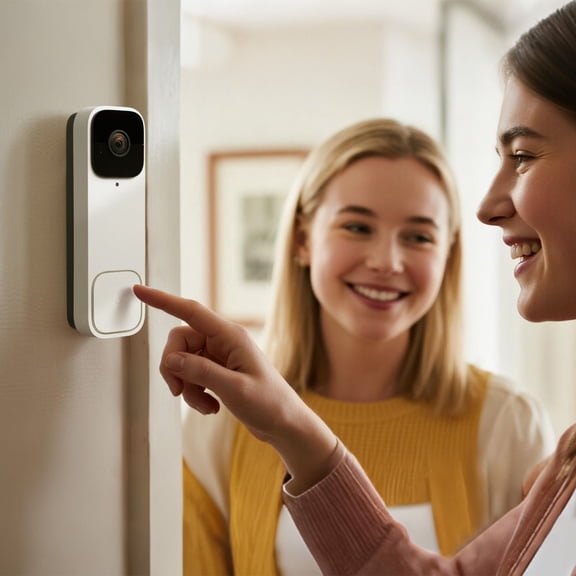 2K Wireless Video Doorbell with 170 Ultra-Wide View 2-Way Audio Motion Detection Night Vision Works with Alexa & Google Cloud Storage Battery or Wired Powered