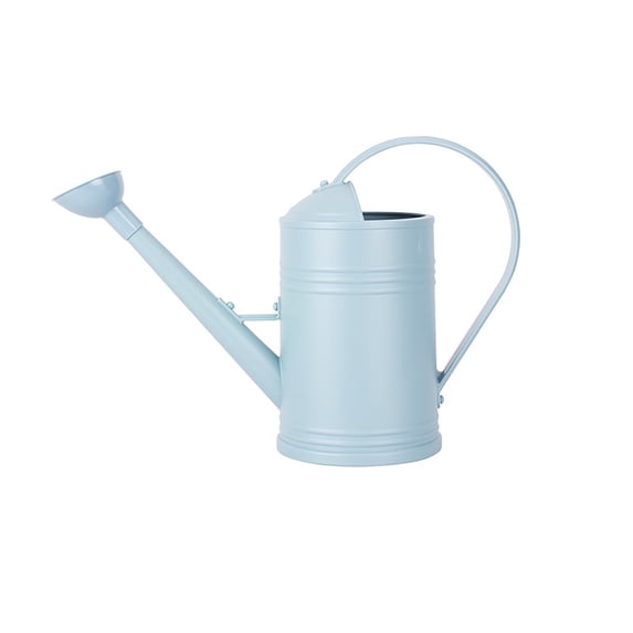 2L (0.5 Gallon) Watering Can, Rustic Metal-Look Long Spout Garden Water Can with Detachable Rose Headï¼Sky Blueï¼