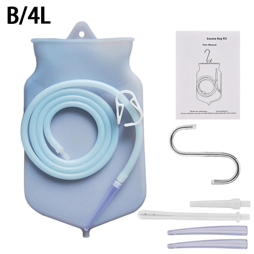 2L/4L Enema Bag Kit Detox Colon Cleanse Douche bag Enema Silicone