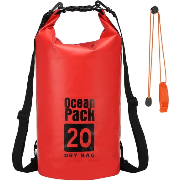 2L/5L/10L/15L/20L/30L Waterproof Dry Bag, Roll Top Dry Backpack for Kayaking, Beach, Fishing, Camping, Boating