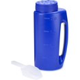 thumbnail image 1 of 2L (70 oz) Hand Held Spreader in Blue with White Shovel, adjustable Hole Size for Seed, Fertiliser, Salt to Deice or Any Size Granule, 1 of 7
