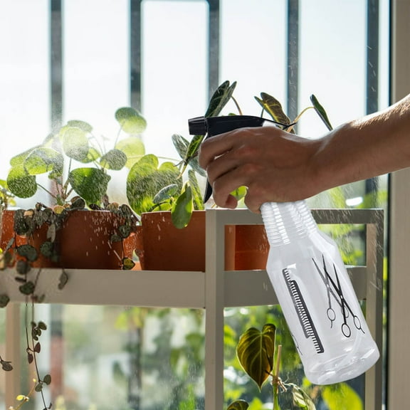 2L Adjustable Pressure Sprayer Watering Can with Fine Mist Setting - Multipurpose Thick Plastic Garden Sprayer for Plants, Cleaning, Odor Control - Manual Pump Hand Sprayer for Indoor and Outdoor