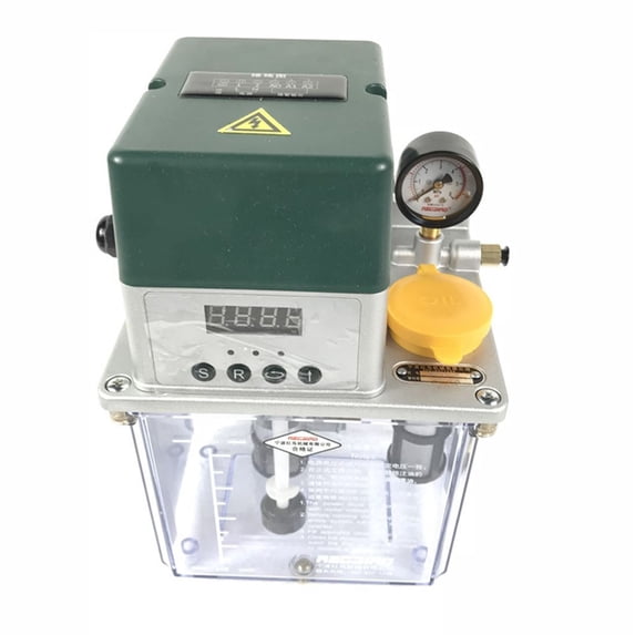 2L Automatic Gear Pump Electric Gear Lubricating Oil Pump 110V Max 5Mpa for CNC Machine Textile Printing Equipment