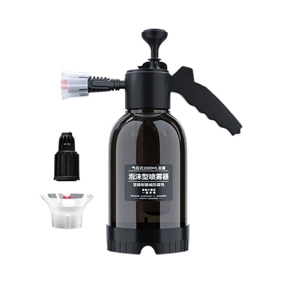 2L Car Wash Foam Sprayer, Adjustable Pressure Hand Pump Snow Foam Cannon for Car Cleaning, Plant Watering, Pet Showering