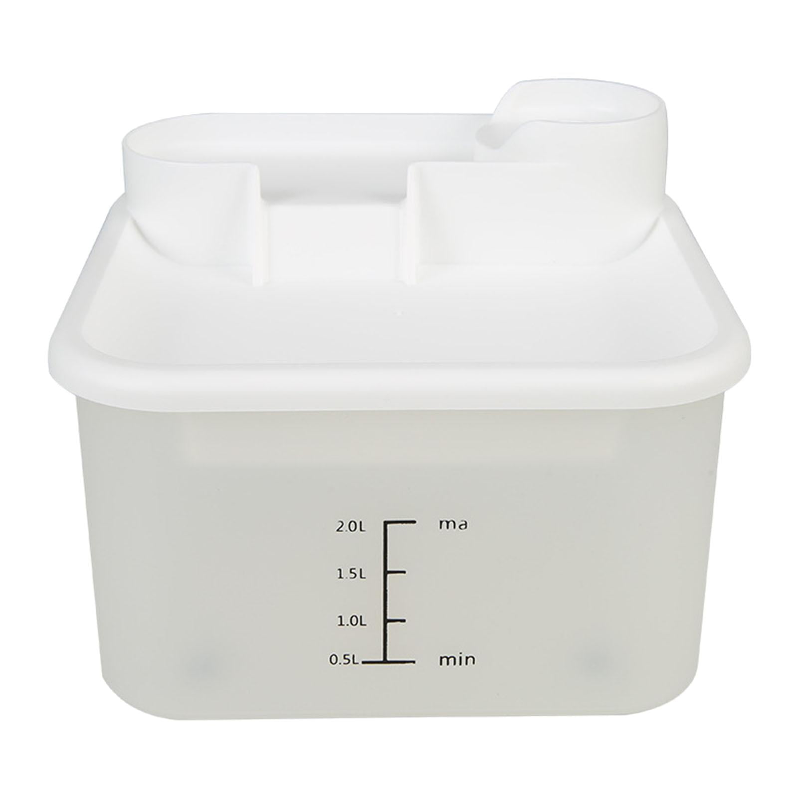 2L Cat Water Fountain, Low Noise Electric Pet Waterer, Indoor USB Powered, Cat Water Feeder with Filter, Cat Water Dispenser Automatic Drinking Bowl White