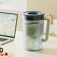thumbnail image 1 of 2L Cold Kettle Refrigerator Pitcher, Staron Large Capacity Drink Container with Lid, Plastic Beverage Dispenser for Lemonade Iced Tea Cocktail Party Bar, Blue, 1 of 6