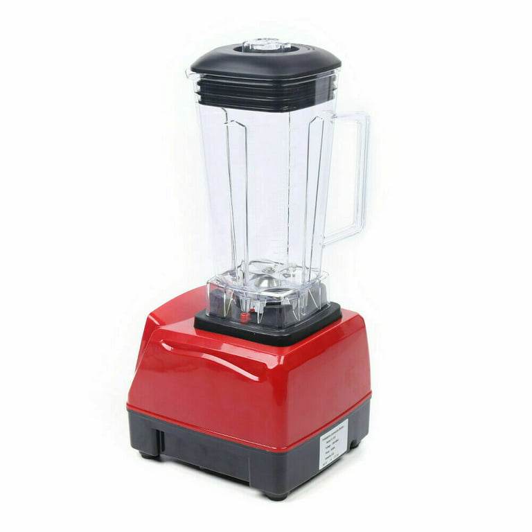 Smoothie Machine, Commercial Blender Multi-Function Blender Ultra-High  Speed Operation with High-Grade Transparent Plastic Container, 2L, Red (Red)