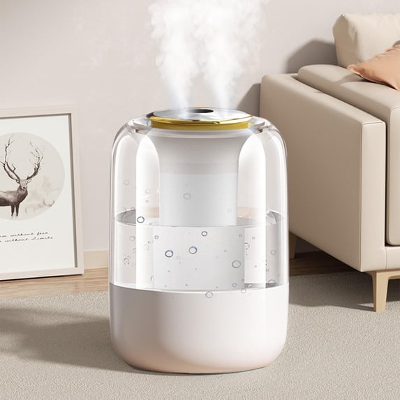 2L Cool Mist Humidifier USB, Large Capacity Quiet Bedroom Humidifier with Night Light Digital Display Timer, for Home Office Sleep Air Moisturizing