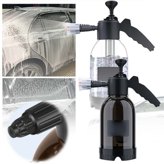 2L Handheld Car Foam Sprayer - 2-in-1 Foam/Water Mode, Detachable Nozzle - Large Capacity, Multipurpose (Car/Kitchen/Garden) - Easy Installation
