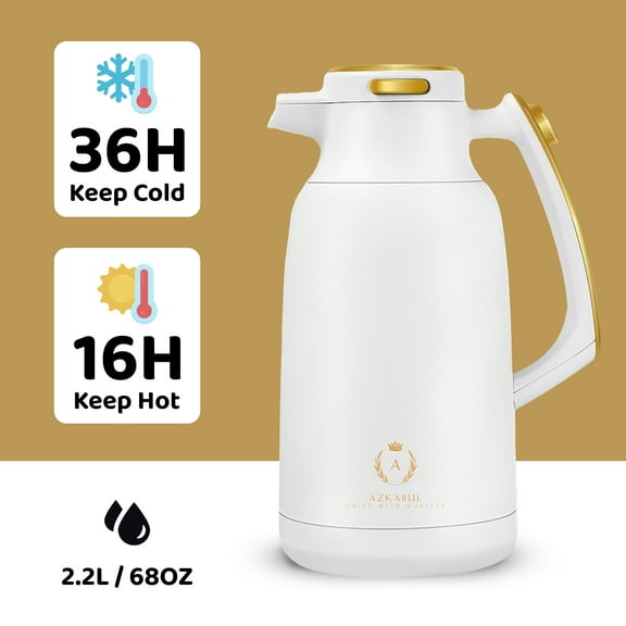 2L High Quality Hot selling portable thermos tea kettle double wall stainless steel insulation coffee pot