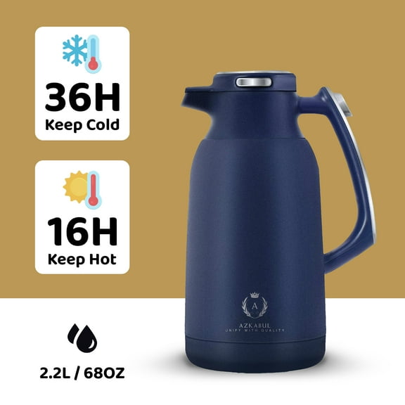 2L High Quality Hot selling portable thermos tea kettle double wall stainless steel insulation coffee pot
