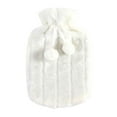 thumbnail image 1 of 2L Hot Water Bottle Faux Fleece Cover, Removable Thermotherapy Warming Cloth Cover, Cold Protection Hot Water Bag Cover, Soft Imitation Fur Cover for Pain Relief and Warmth, 1 of 6