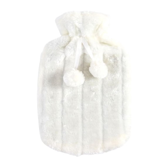 2L Hot Water Bottle Faux Fleece Cover, Removable Thermotherapy Warming Cloth Cover, Cold Protection Hot Water Bag Cover, Soft Imitation Fur Cover for Pain Relief and Warmth